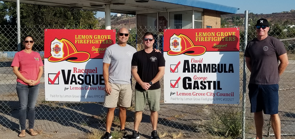 Lemon Grove Firefighters support George